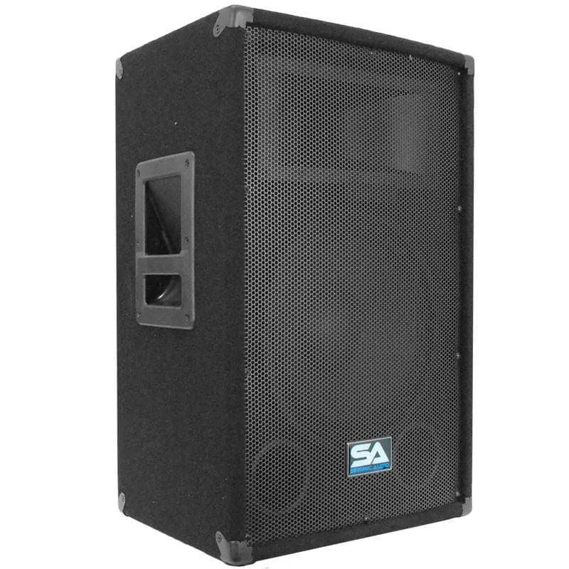 Pair of 12" Pro Audio PA / DJ Speaker Cabinets Titanium Horns