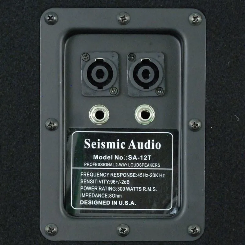 Pair of 12" Pro Audio PA / DJ Speaker Cabinets Titanium Horns