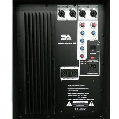 Pair of Dual 15" PA DJ Speakers, Pair of Powered 18" Subs, and 4 Cables