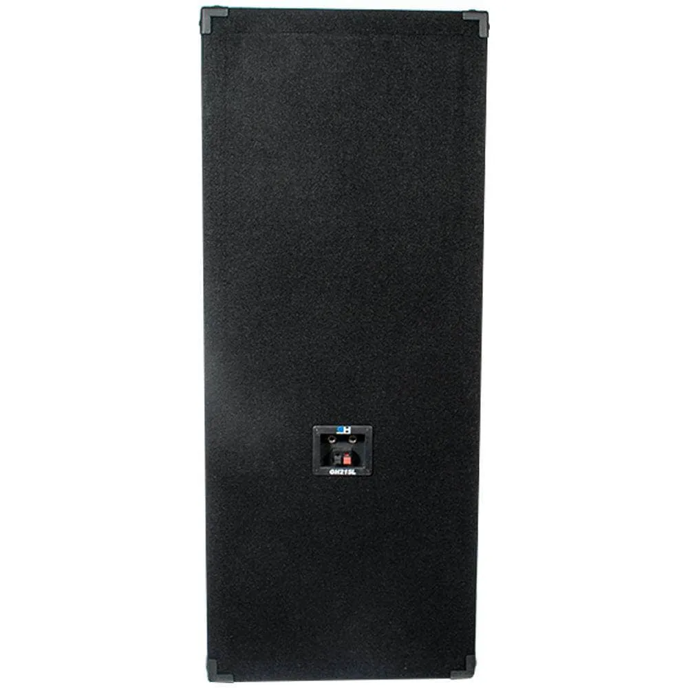 Pair of Passive Dual 15 Inch 2-Way PA/DJ Loudspeaker Cabinets - 1450 Watt Full Range PA/DJ Band Live Sound Speakers