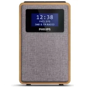 Philips Wooden Radio TAR5005 DAB /FM LED Clock & Alarm