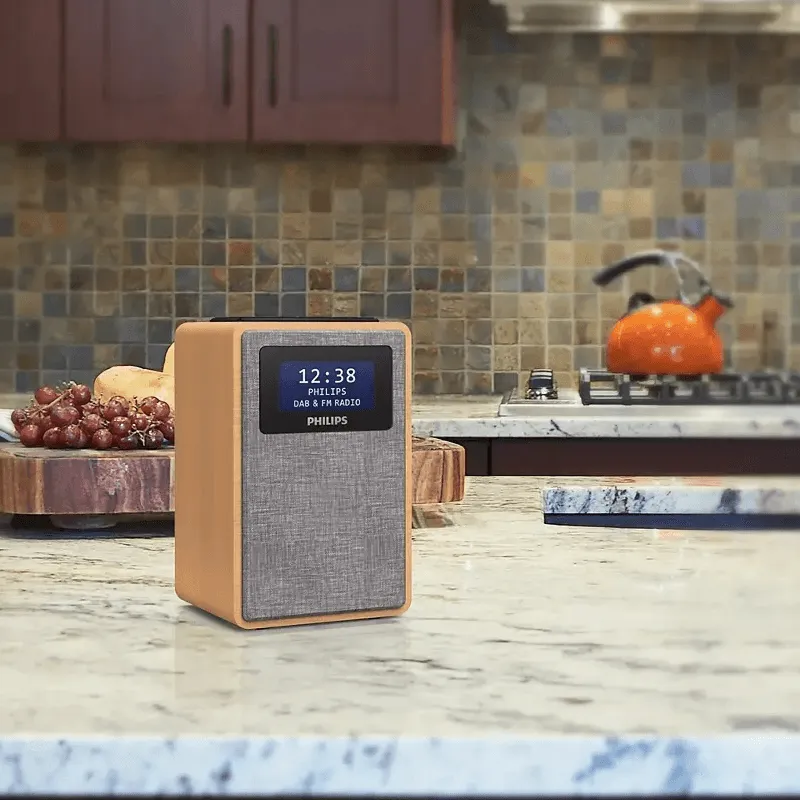 Philips Wooden Radio TAR5005 DAB /FM LED Clock & Alarm
