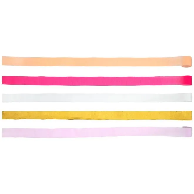 Pink Crepe Paper Streamers