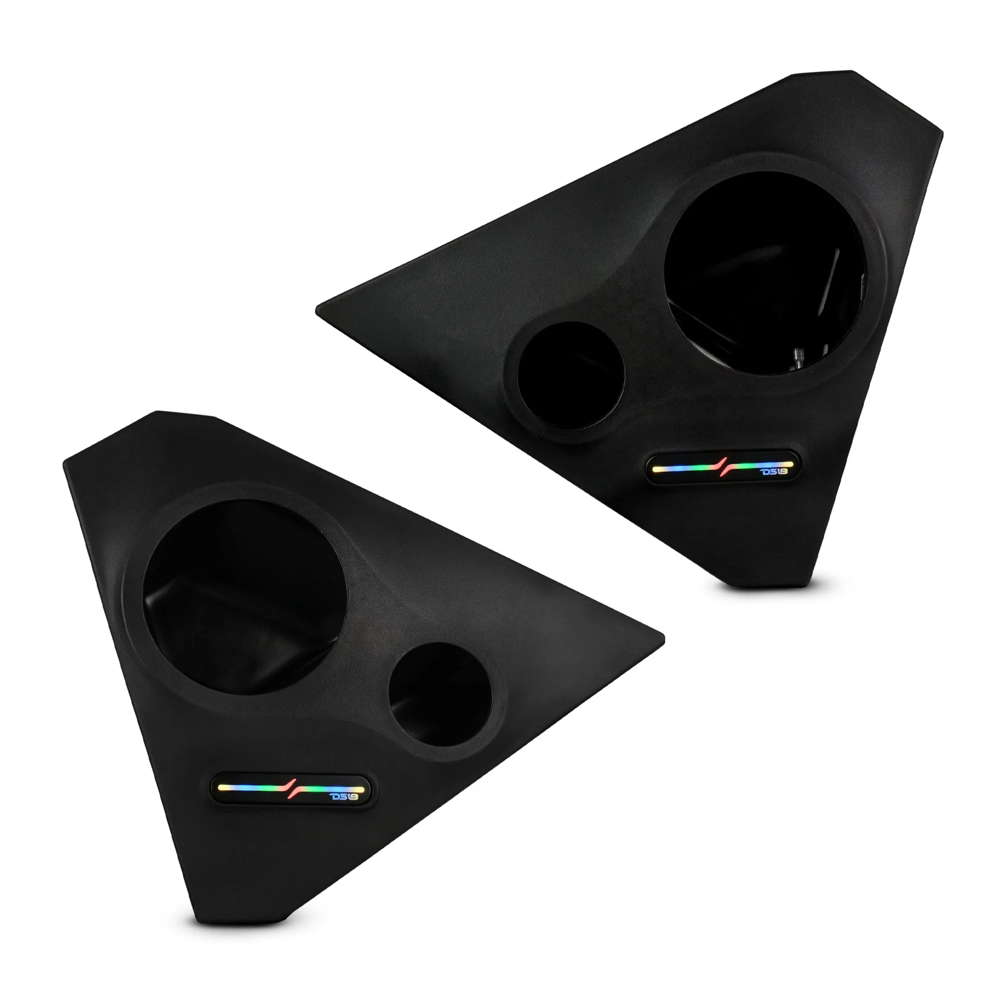 Polaris Slingshot Front Kick Panel Pods For 6.5" Speakers and 3.8" Bullet Tweeters with Digital LED Lights | 2015 - Current