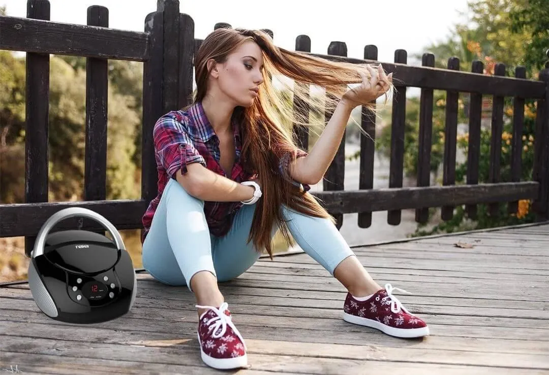 Portable CD Boombox
