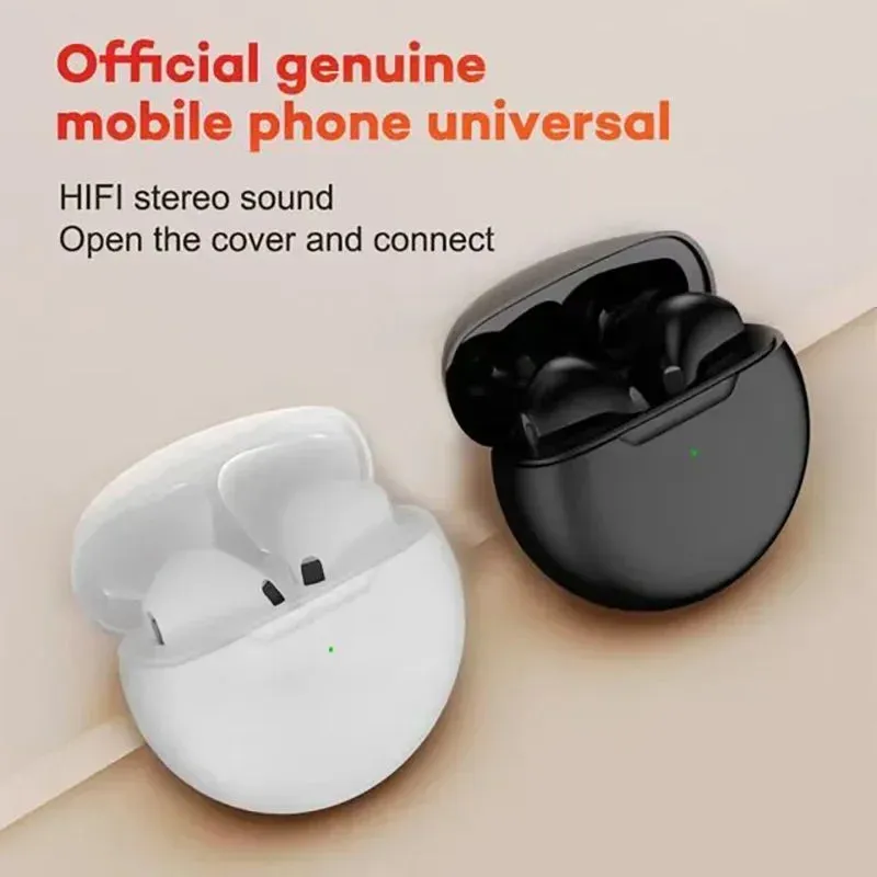 Pro 6 TWS Wireless Earphones - Power & Comfort