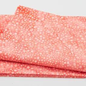 Rainbow Celebration Batiks - Dot Red Tangy 2 Yard Cut