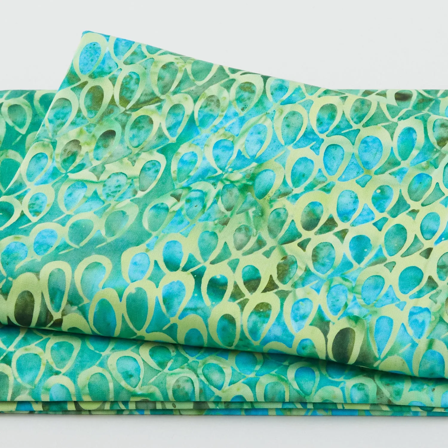 Rainbow Celebration Batiks - Ribbon Teal Bermuda 2 Yard Cut