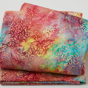 Rainbow Celebration Batiks - Sprinkles Multi Jellybean 5 Yard Cut