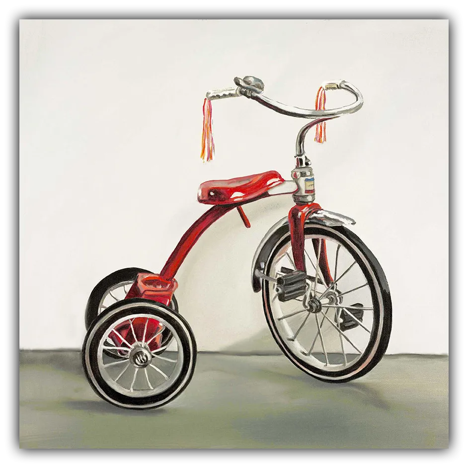 Red Tricycle - Giclée on Canvas