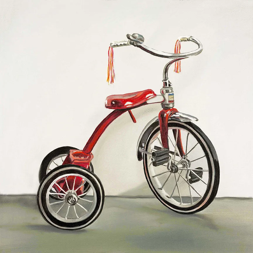 Red Tricycle - Giclée on Canvas