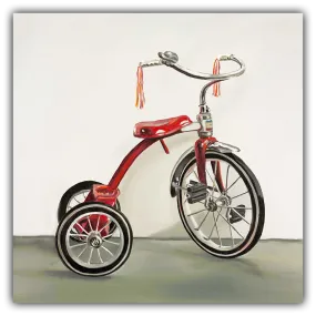 Red Tricycle - Giclée on Canvas