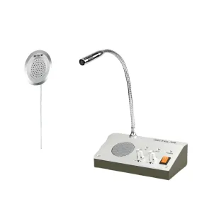 Retevis RT-9908 Dual Way Window Intercom System Bank Counter Interphone Two Way Intercom Intercom bank pharmacy Table Microphone