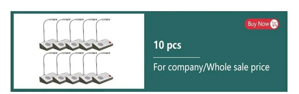 Retevis RT-9908 Dual Way Window Intercom System Bank Counter Interphone Two Way Intercom Intercom bank pharmacy Table Microphone