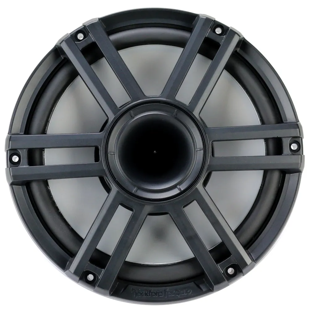 Rockford Fosgate M2-10H 10" 2-Way Marine Audio Coaxial Horn Speakers w/ RGB LED - White