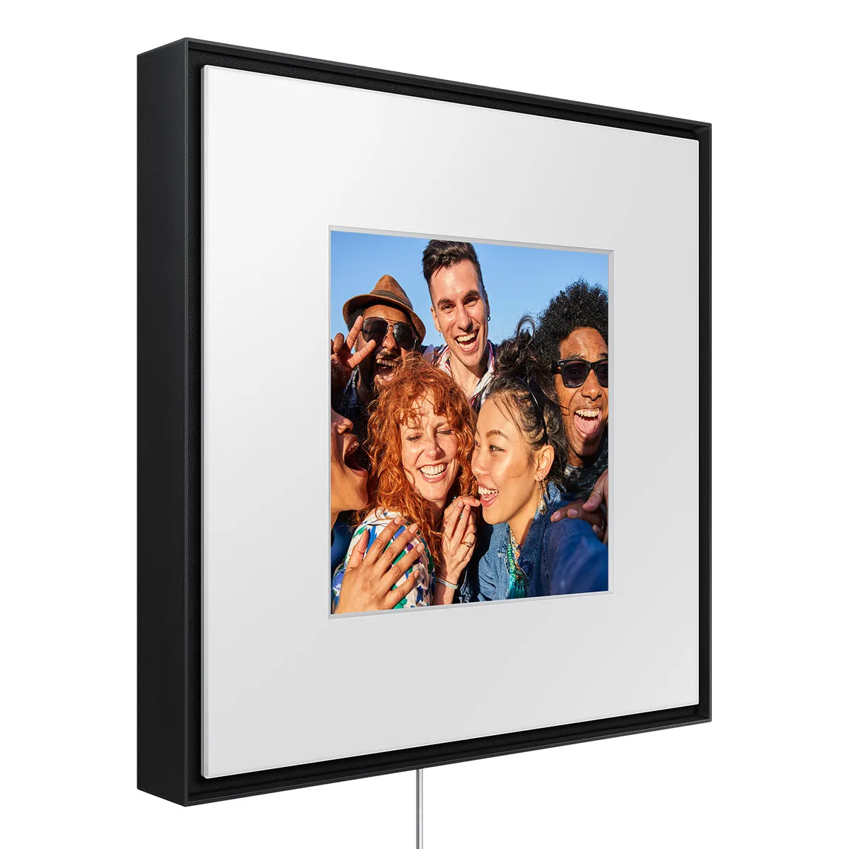 Samsung LS03D 50" The Frame QLED 4K HDR Smart TV with Slim-Fit Wall Mount (2024) and HW-LS60D Music Frame Bluetooth Speaker with Wall Mount