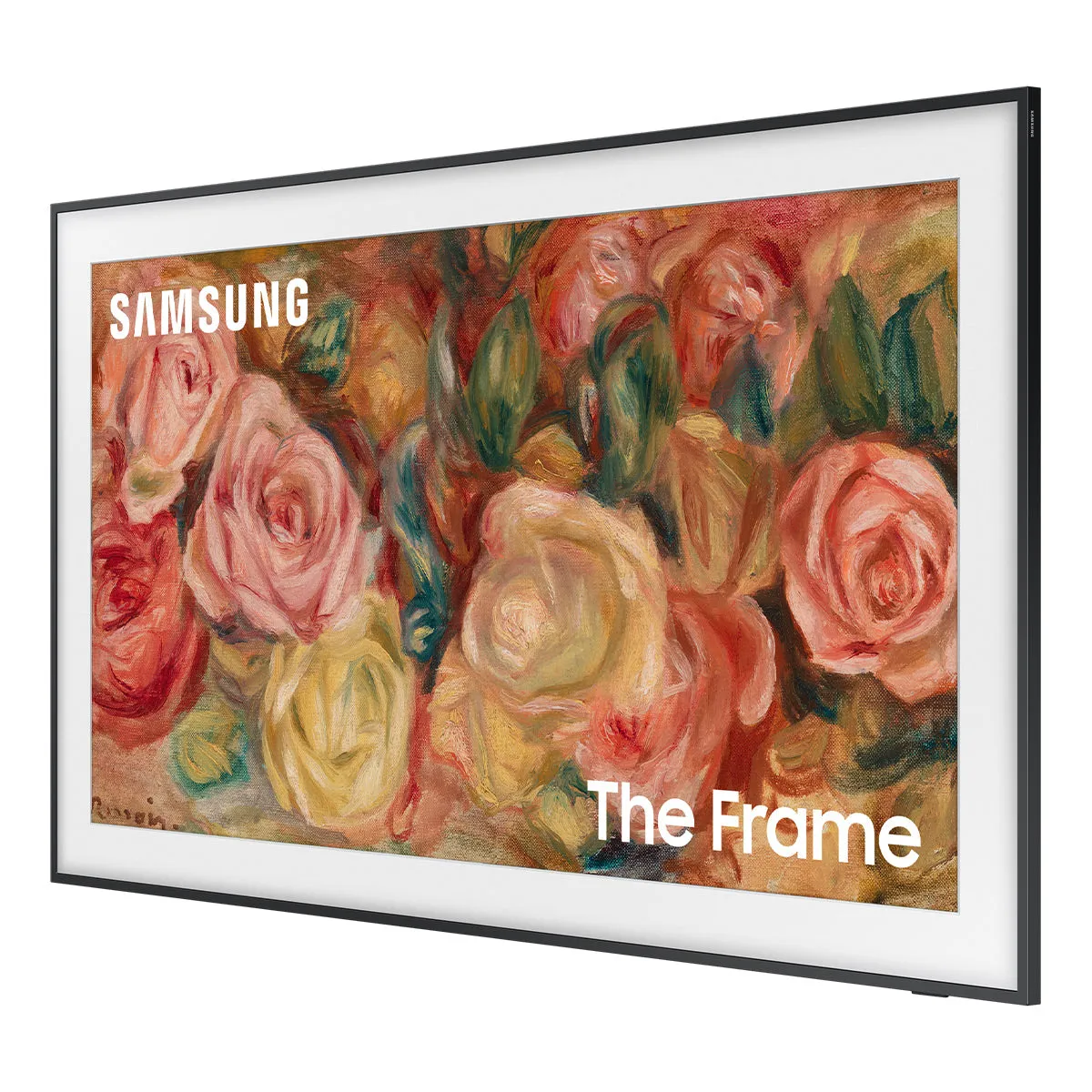 Samsung LS03D 50" The Frame QLED 4K HDR Smart TV with Slim-Fit Wall Mount (2024) and HW-LS60D Music Frame Bluetooth Speaker with Wall Mount