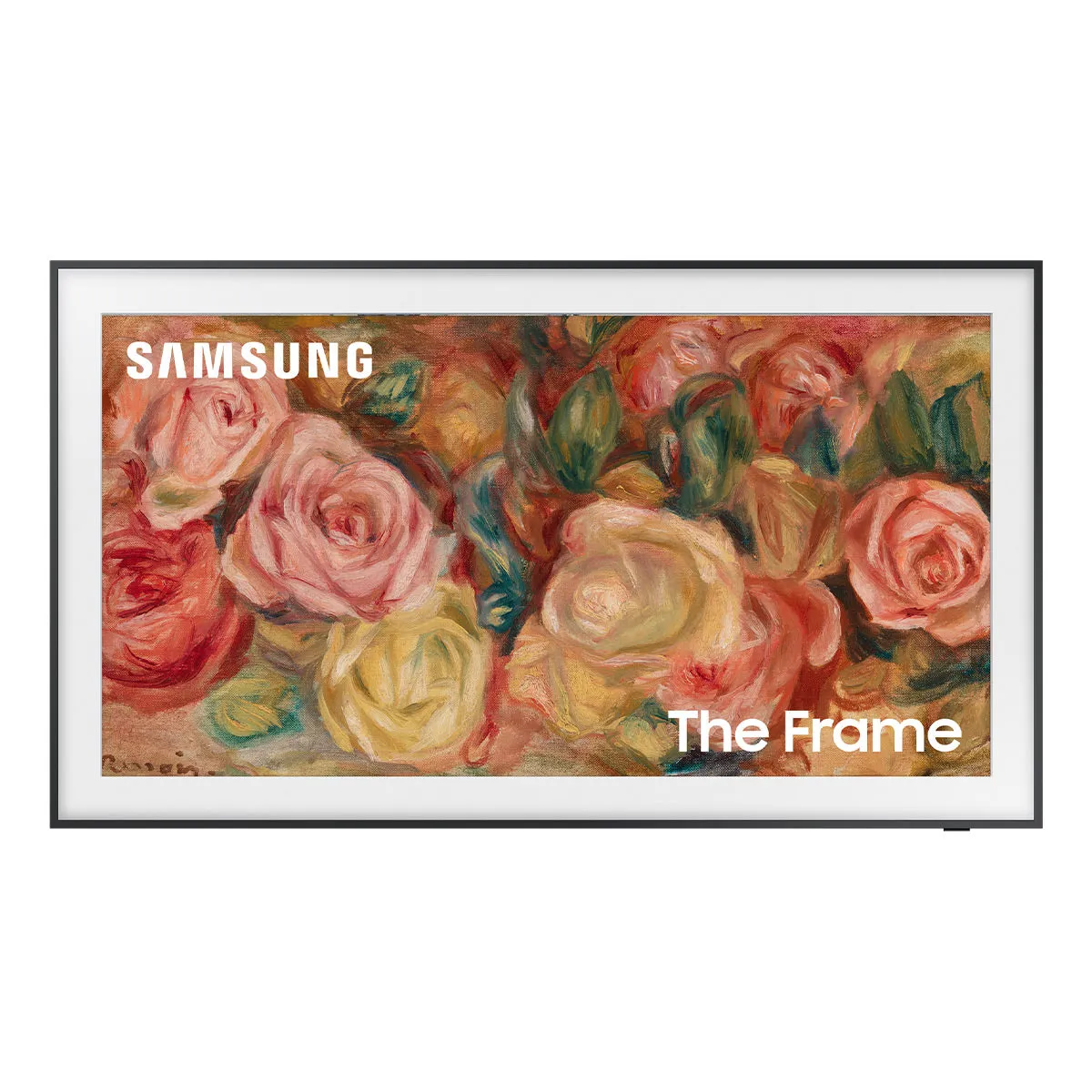 Samsung LS03D 55" The Frame QLED 4K HDR Smart TV with Slim-Fit Wall Mount (2024) and HW-LS60D Music Frame Bluetooth Speaker with Wall Mount