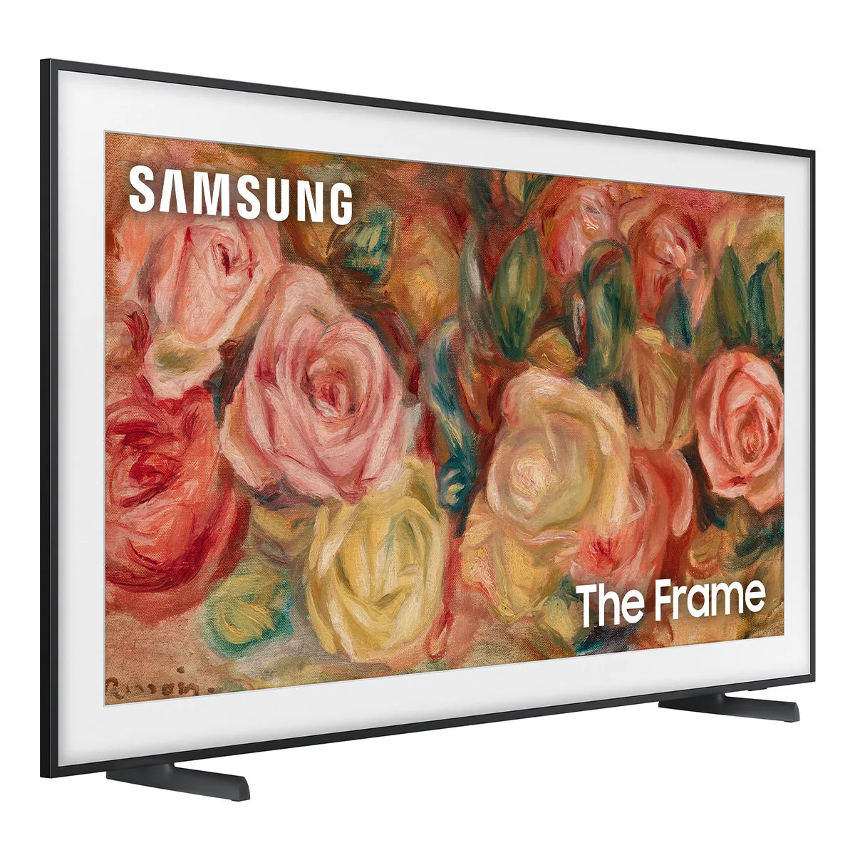 Samsung LS03D 55" The Frame QLED 4K HDR Smart TV with Slim-Fit Wall Mount (2024) and HW-LS60D Music Frame Bluetooth Speaker with Wall Mount