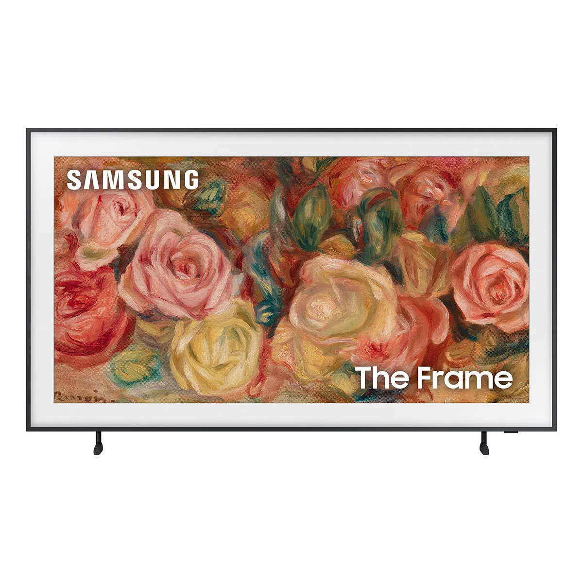 Samsung LS03D 55" The Frame QLED 4K HDR Smart TV with Slim-Fit Wall Mount (2024) and HW-LS60D Music Frame Bluetooth Speaker with Wall Mount