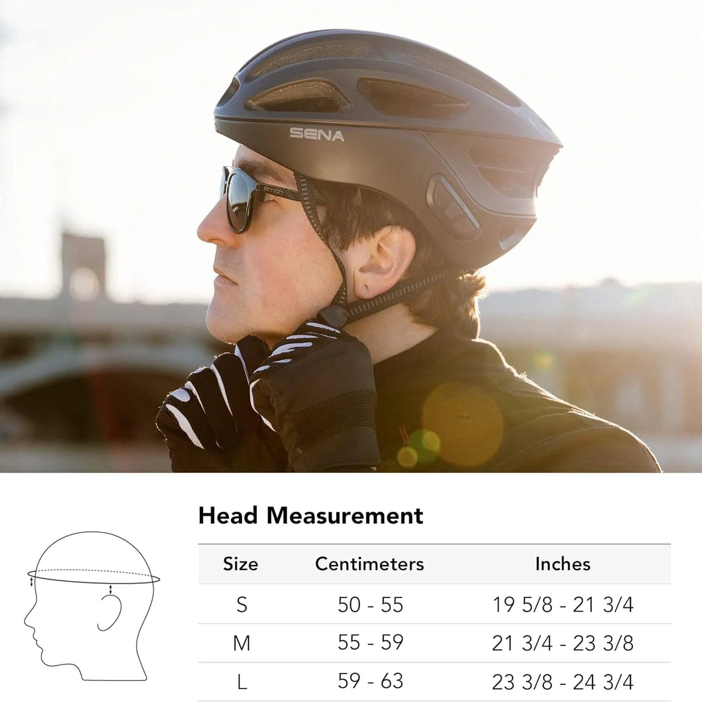 Sena R1 / R1 EVO Smart Communications Cycling Helmet  (Refurbished)