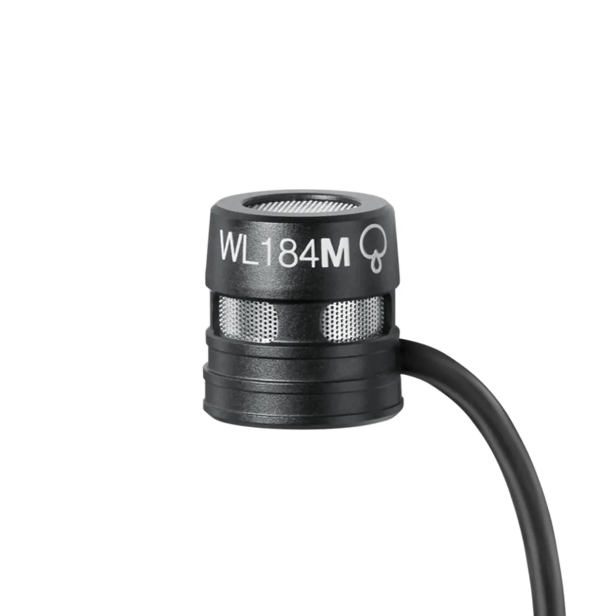 Shure WL184m Supercardioid Lavalier Microphone with TA4F Termination (Black)