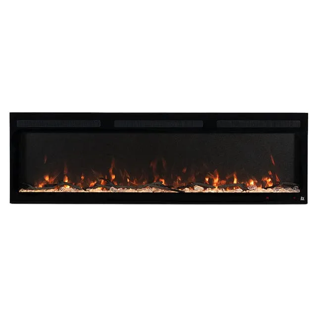 Sideline Fury 65 Inch Slim-Depth Recessed Smart Electric Fireplace 80056