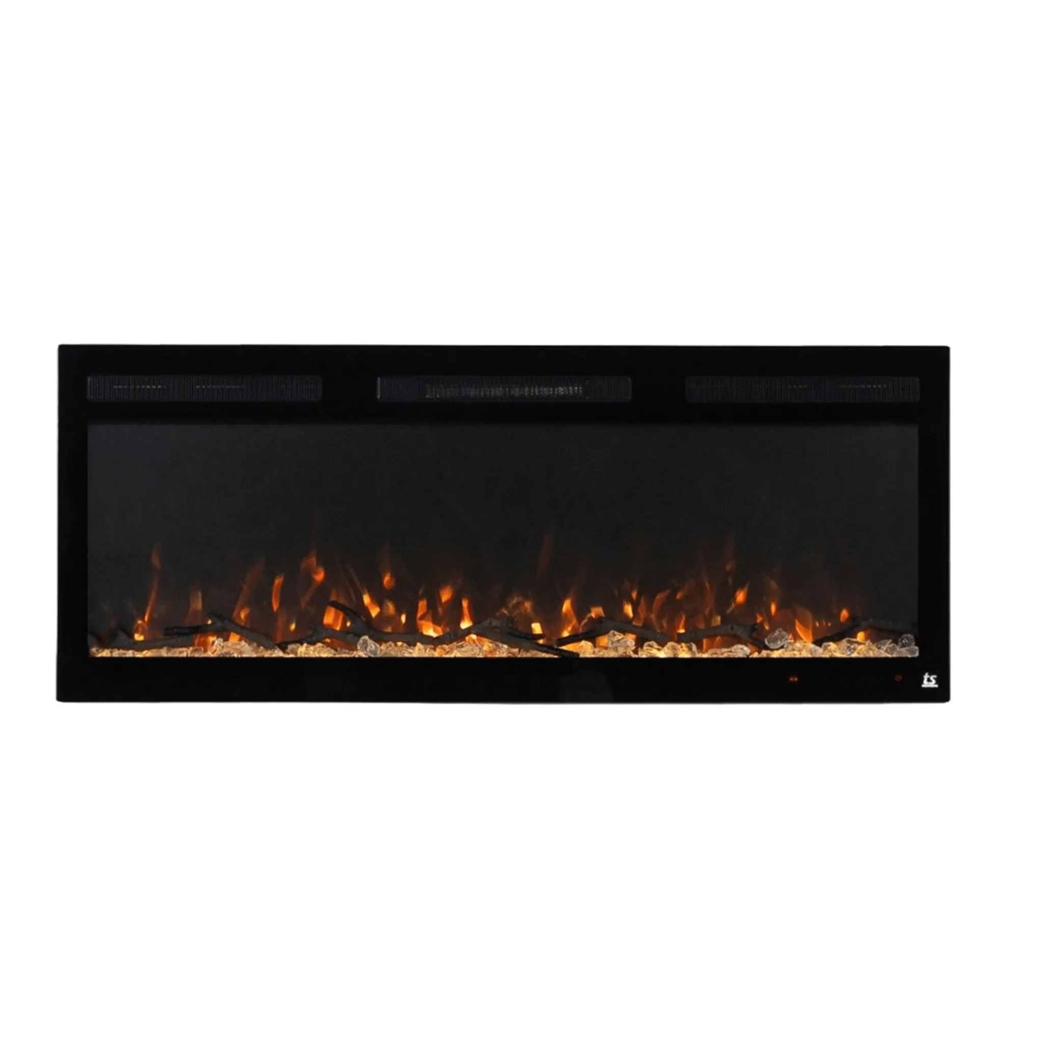 Sideline Fury 65 Inch Slim-Depth Recessed Smart Electric Fireplace 80056