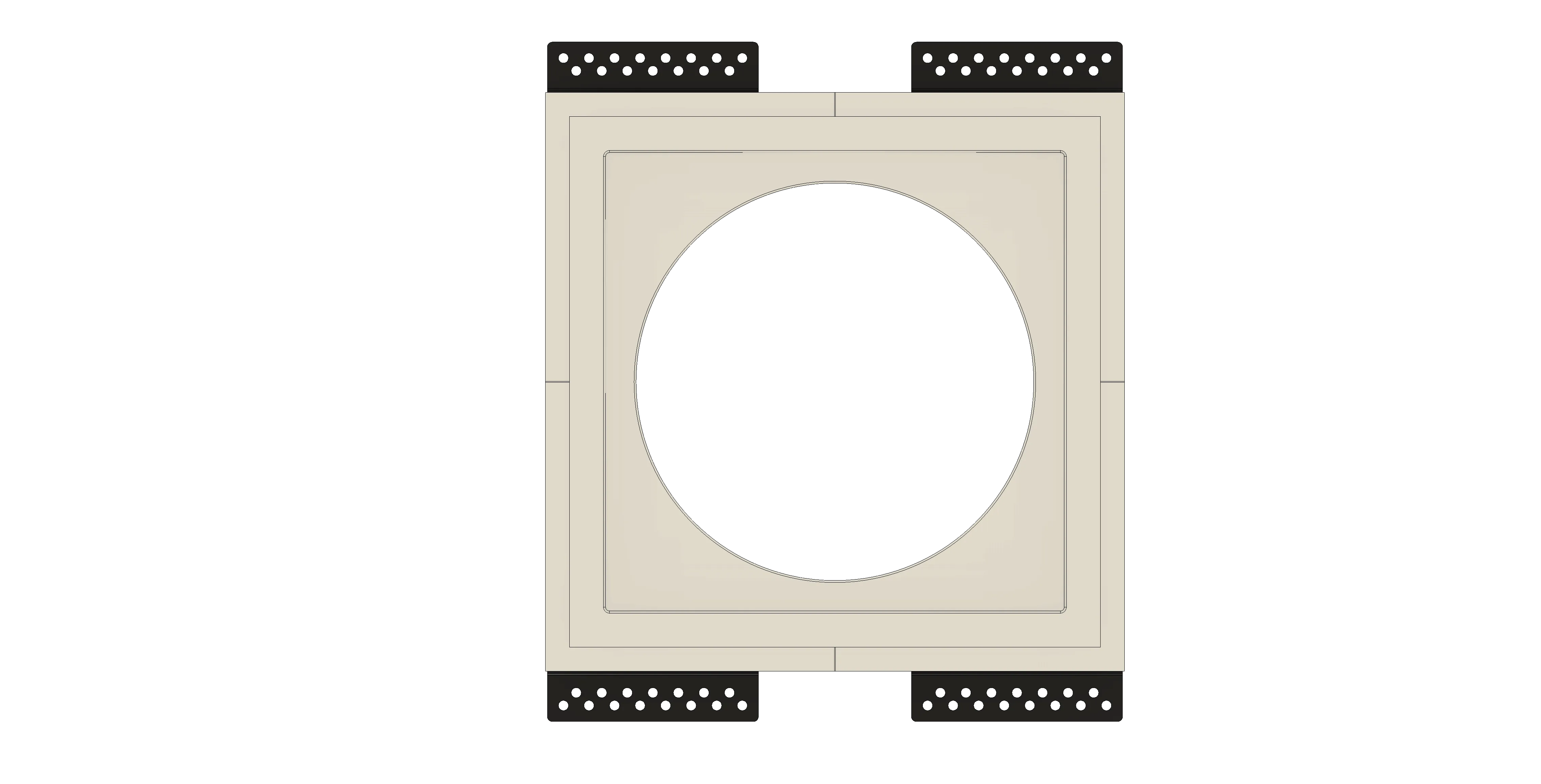 SL-WICI6S-030 Wisdom Insight Series Square Speaker Flush Mount | Flush In-Wall Mount