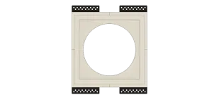 SL-WICI6S-030 Wisdom Insight Series Square Speaker Flush Mount | Flush In-Wall Mount