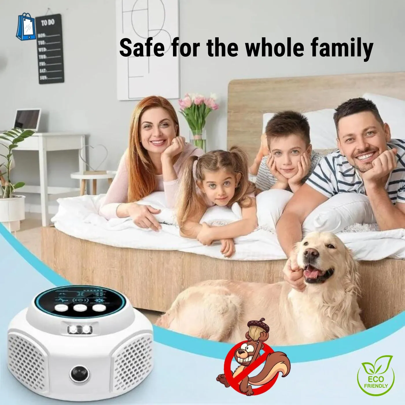 Smart Squirrel Indoor Repeller - 360° Coverage for Squirrel-Free Home