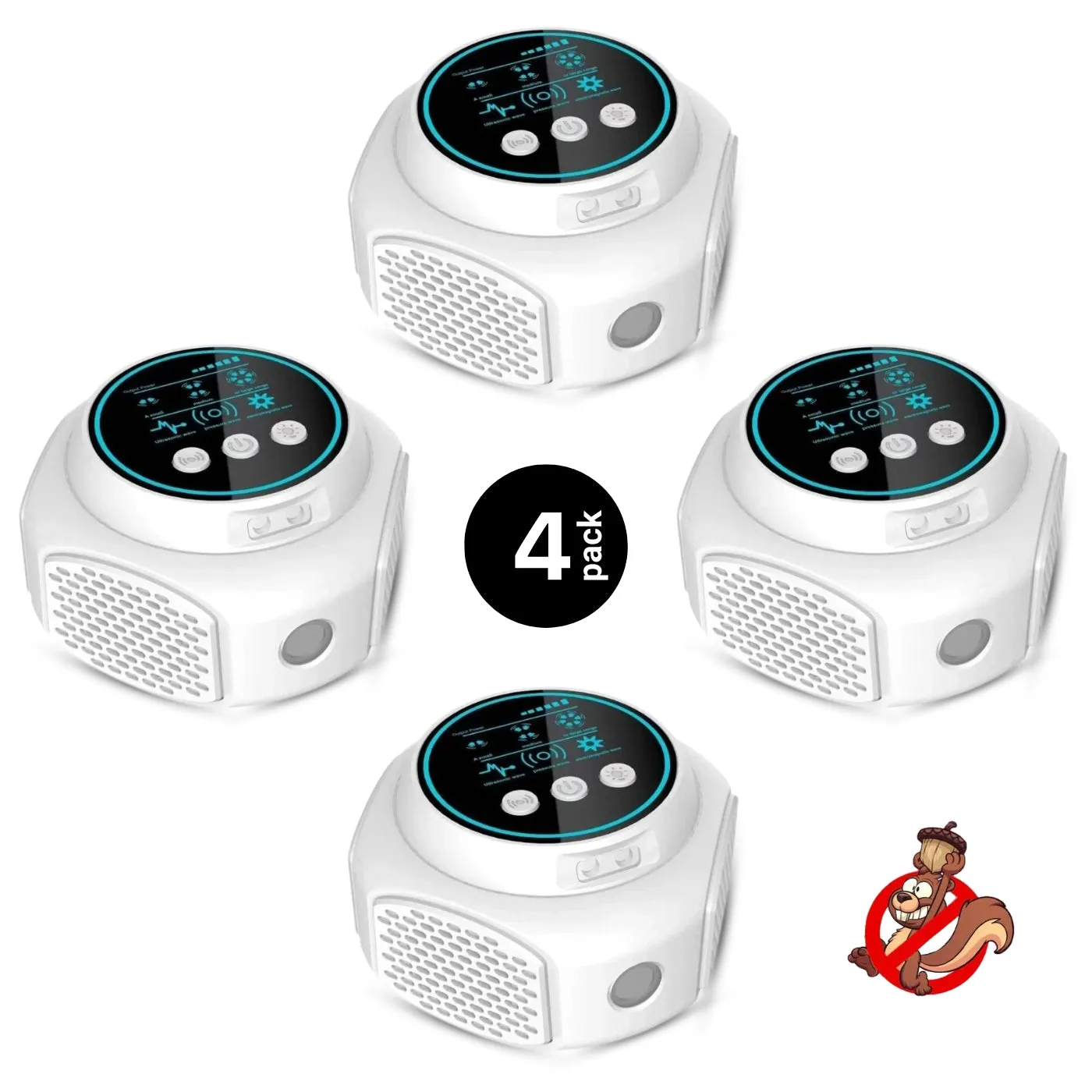 Smart Squirrel Indoor Repeller - 360° Coverage for Squirrel-Free Home