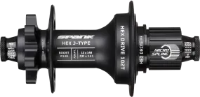 Spank Industries Hex J-Type Microspline 6-Bolt Disc Rear Hub