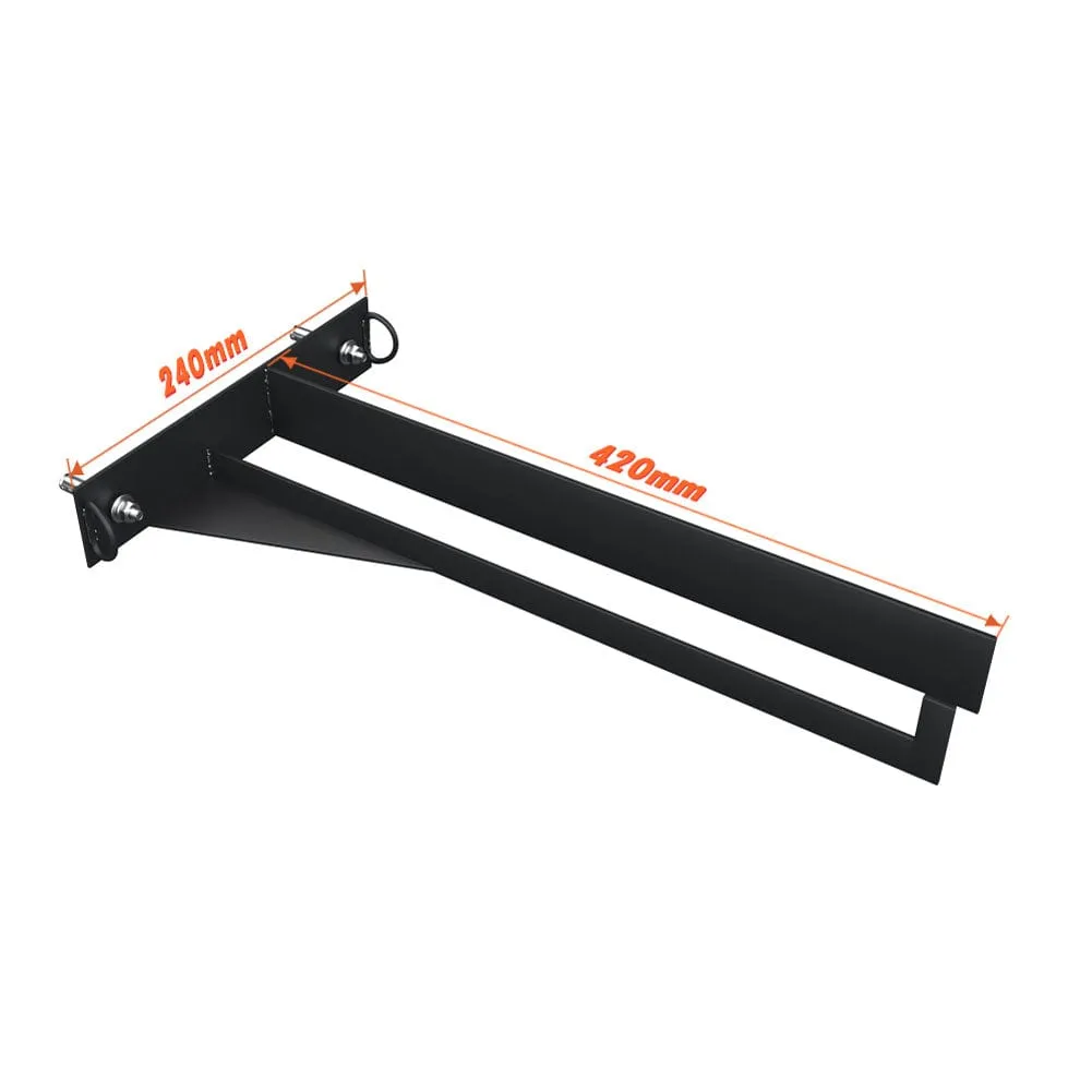 Spectrum C-Stand Wall / Door Mount Holder Rack - Holds 6 Stands (C-Stand Not Included) (OPEN BOX)