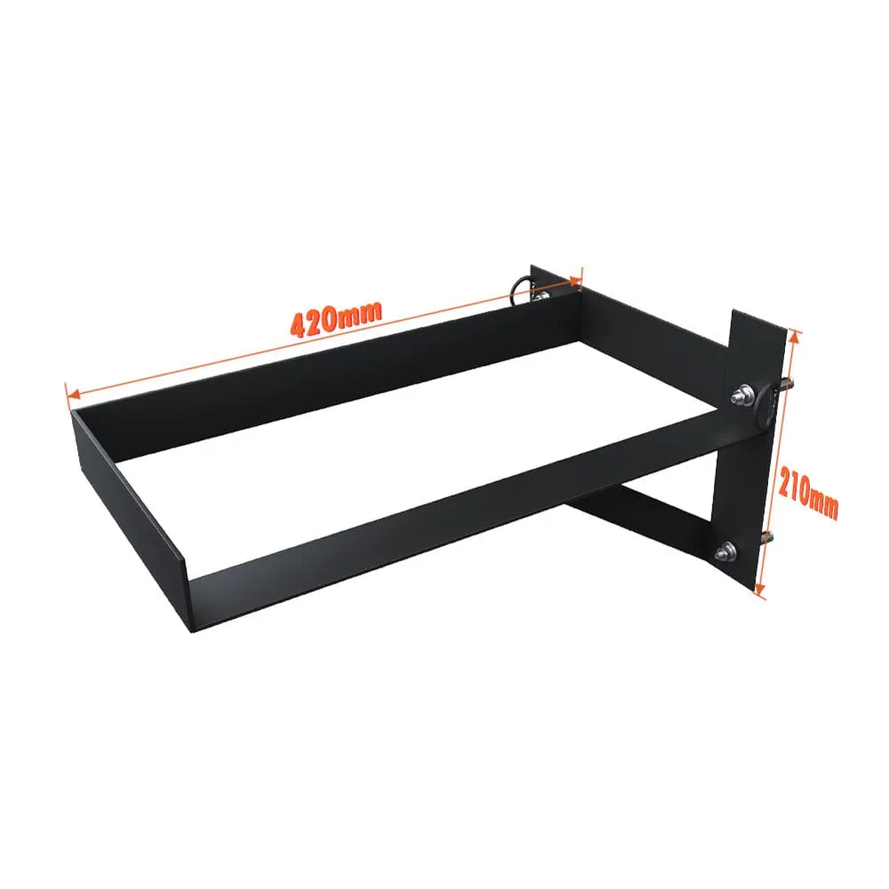Spectrum C-Stand Wall / Door Mount Holder Rack - Holds 6 Stands (C-Stand Not Included) (OPEN BOX)