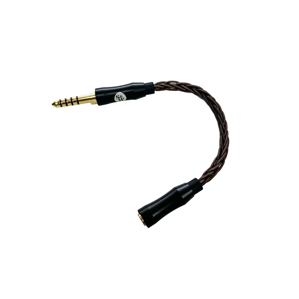 Strauss & Wagner SW-2544BC 2.5mm Female to 4.4mm Male 8-Core Copper Balanced Adapter