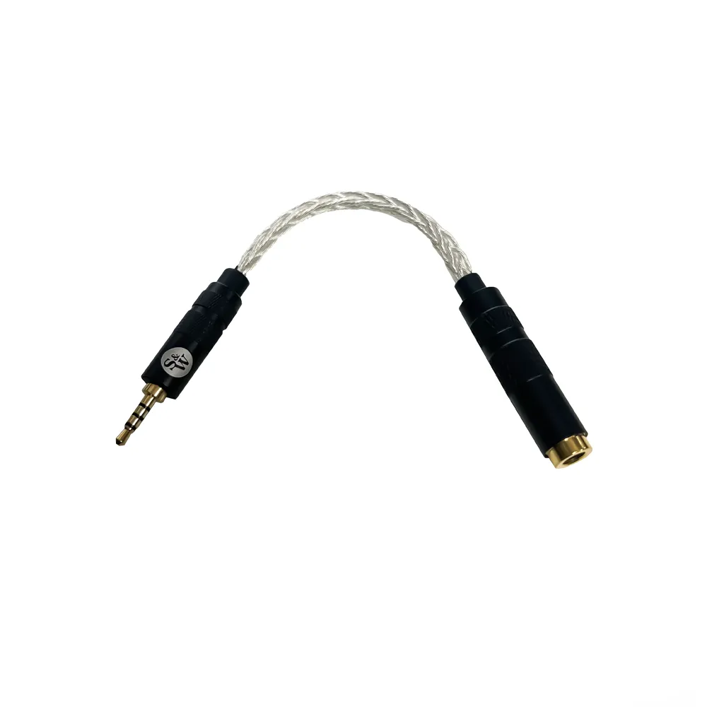 Strauss & Wagner SW-4425A 4.4mm Female to 2.5mm Male 8-Core Silver Adapter