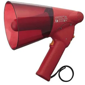 TOA ER-1206S Splash-proof Hand Grip Type Megaphone with Siren, 6W Output, Red