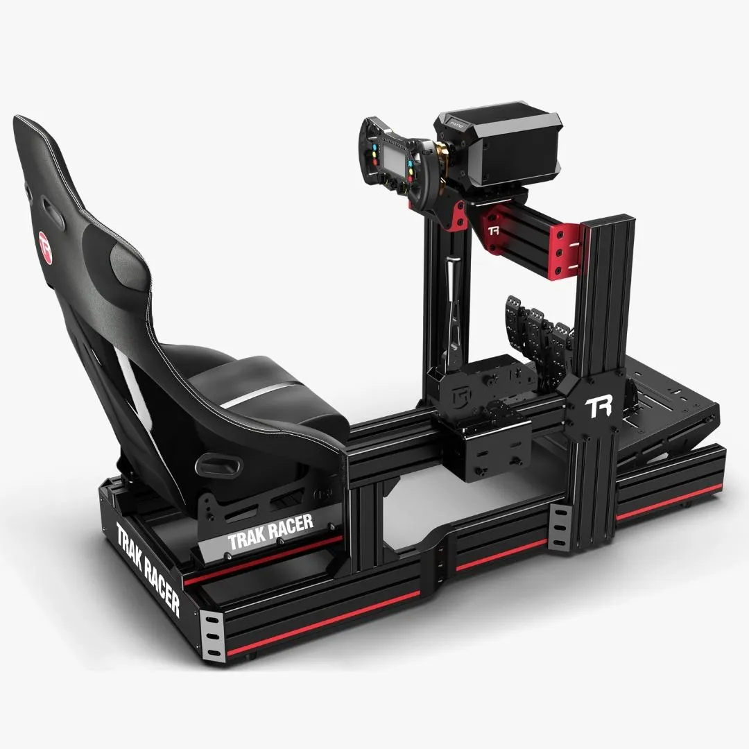 Trak Racer TR120 Racing Cockpit with TR One Universal Wheel Deck and Rally Seat