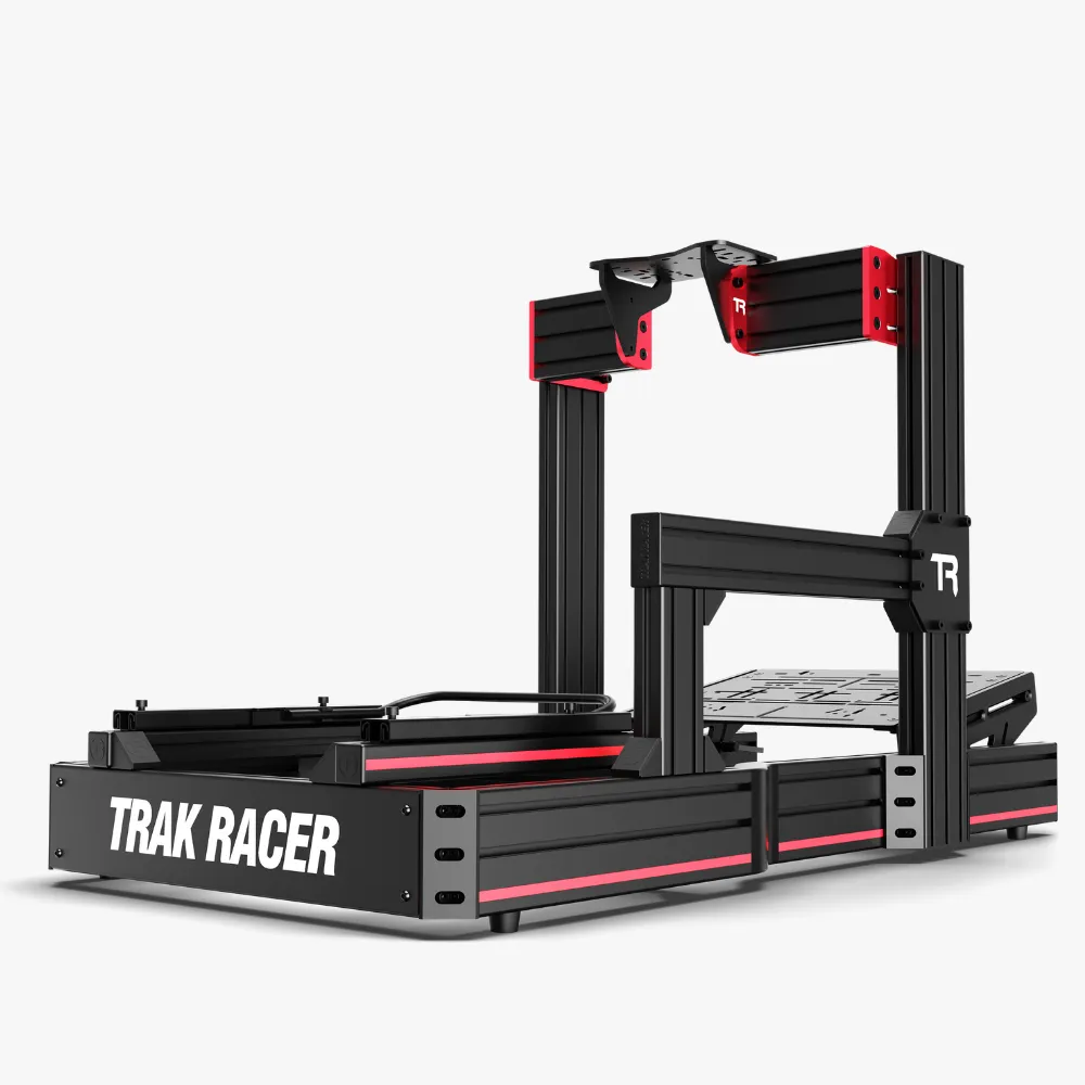 Trak Racer TR120 Racing Cockpit with TR One Universal Wheel Deck and Rally Seat
