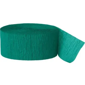 UNIQUE - Emerald Green Crepe Paper Streamers - 81 Feet Long