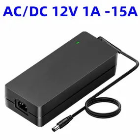 US Plug ACDC Adapte 12V 1A 1.5A 2A 2.5A 3A 3.33A 3.5a 4A 4.5A 5A 6A 7A 8A 9A 10A 12.5A Switch Power Supply Adapter Source Converter Main