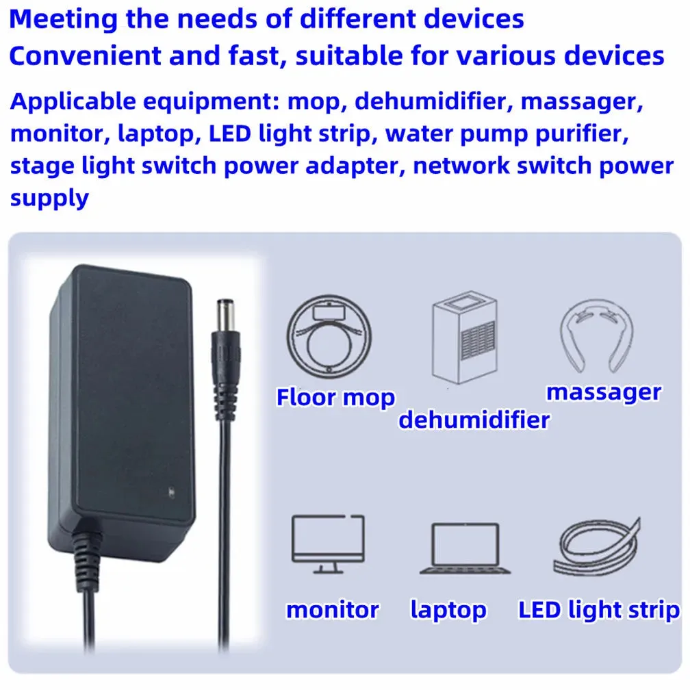 US Plug DC Power Supply 12V 6A AC Adapter 18v 3a 24v 3.5A 2a 2.5A 15V 28V 30 32V 42V 48 36v 4a 4.5A 12v 5a 6a 7a 8A 9a 10A 12.5A Adaptor
