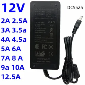 US Plug DC Power Supply 12V 6A AC Adapter 18v 3a 24v 3.5A 2a 2.5A 15V 28V 30 32V 42V 48 36v 4a 4.5A 12v 5a 6a 7a 8A 9a 10A 12.5A Adaptor