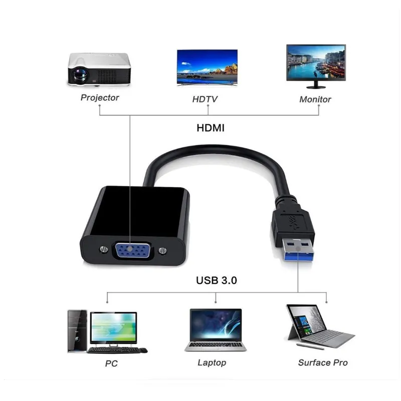 Usb 3.0 To Vga Multi-Display Adapter- Se-L107