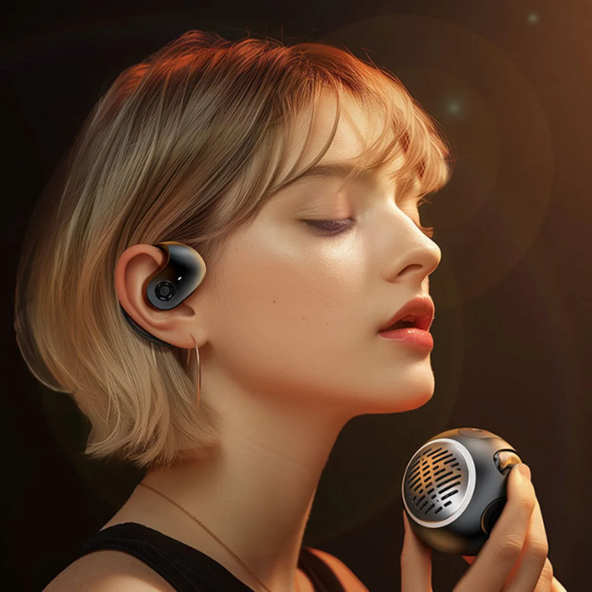 Wireless Ball With Dual-Mode Earbuds, Speaker with Portable Charging Case