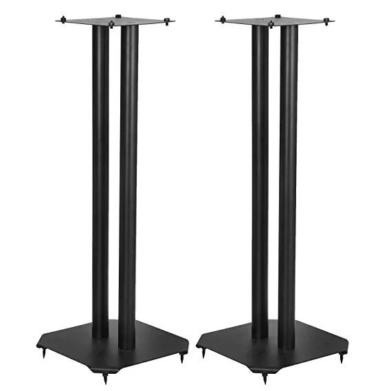 ZENY™ Set of 2 Heavy Duty Premium Universal Floor Speaker Stands for Surround Sound & Book Shelf