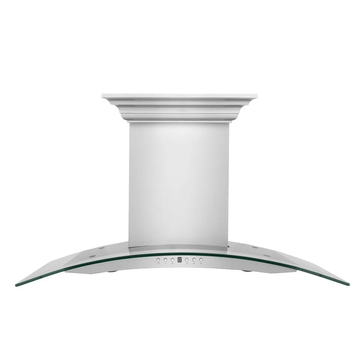 ZLINE 42-Inch Wall Mount Range Hood in Stainless Steel with Built-in CrownSound Bluetooth Speakers (KN4CRN-BT-42)