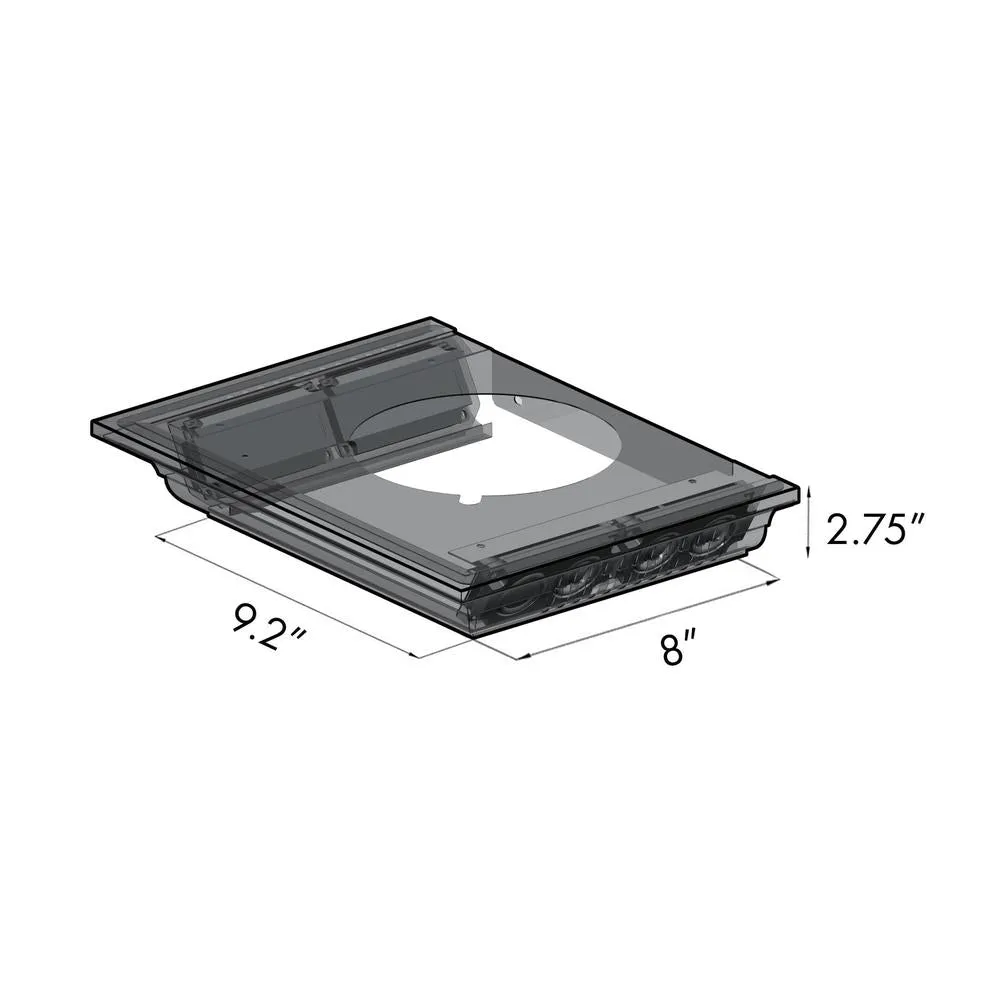 ZLINE Ducted Vent Wall Mount Range Hood in Black Stainless Steel with Built-in CrownSound Bluetooth Speakers (BSKBNCRN-BT)